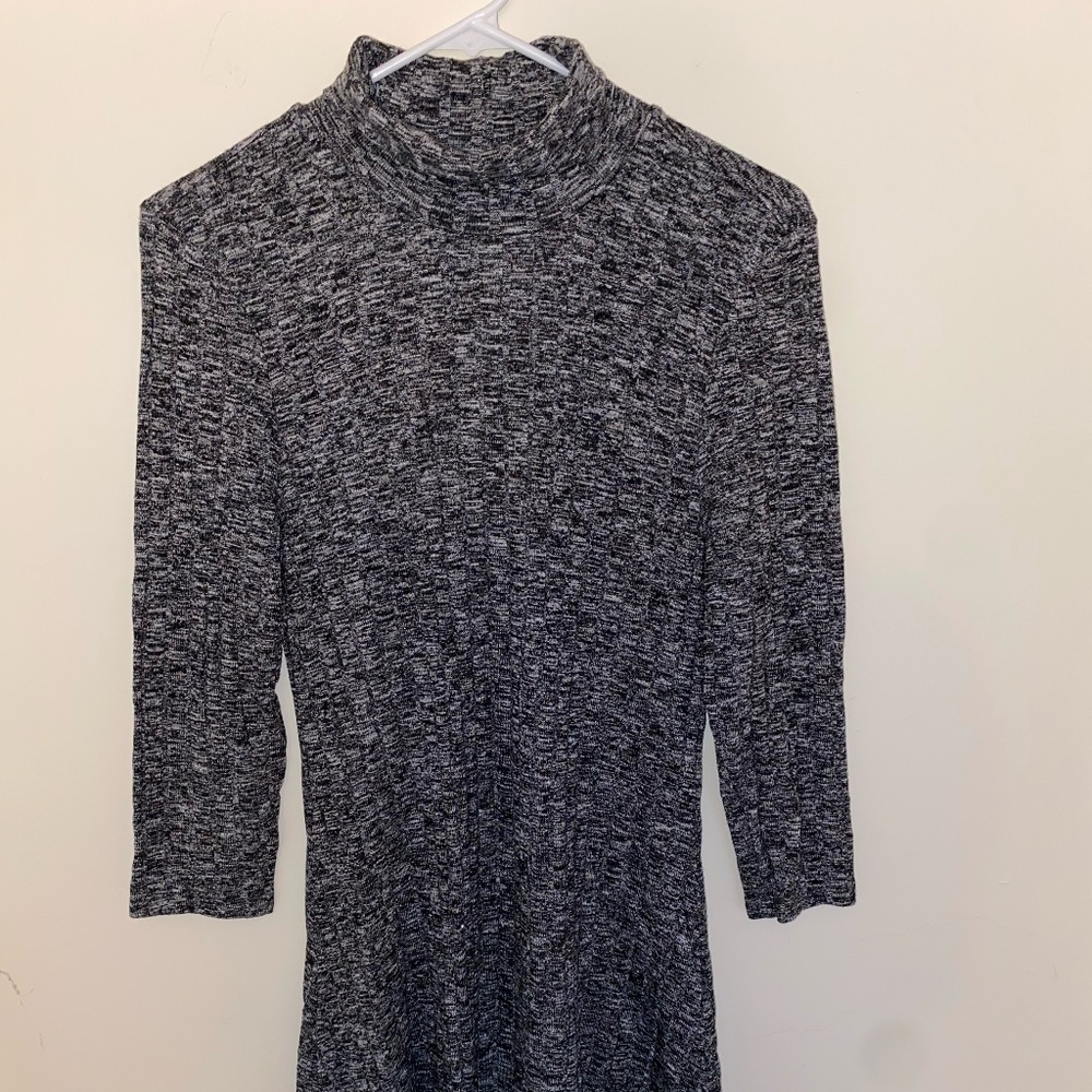 Gray heathered turtleneck sweater dress size medium American Eagle